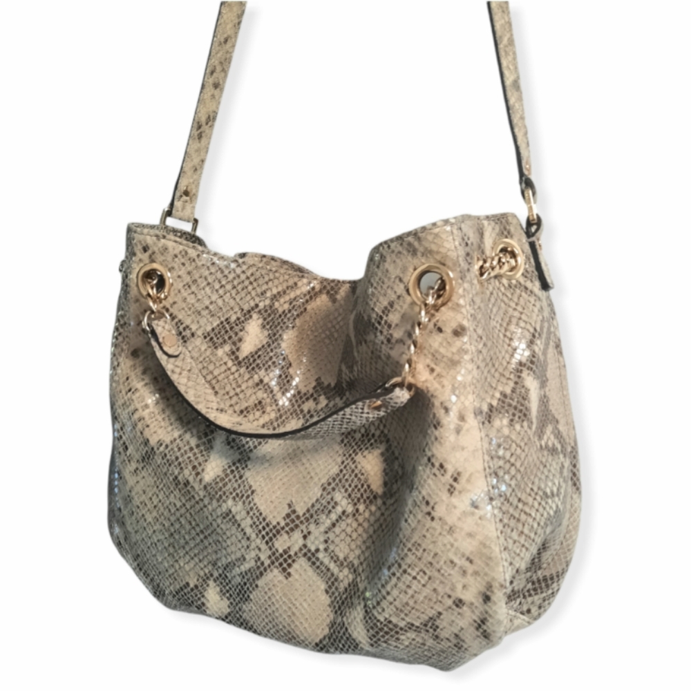 MICHAEL KORS Purse snakeskin print shoulder Bag - Picture 8 of 15